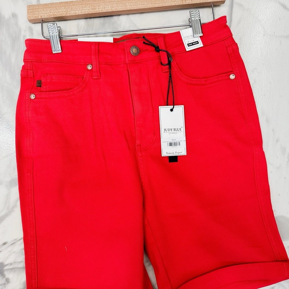 Judy Blue Tummy Control HW Bermuda Shorts